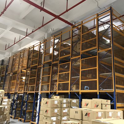 定制大跨度阁楼平台货架 二层承重钢结构阁楼台 阁楼式仓库定做